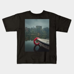 boat on the lake Kids T-Shirt